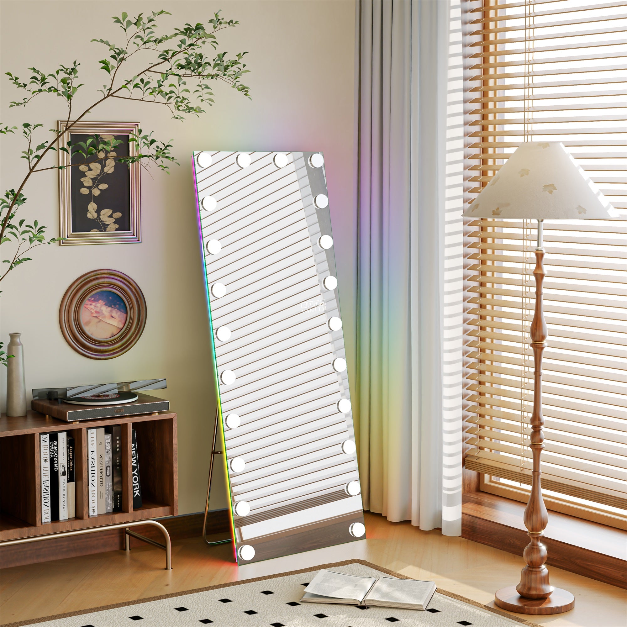 Hollywood Vanity Mirror - Full Length Vanity Mirror with Bluetooth Speaker