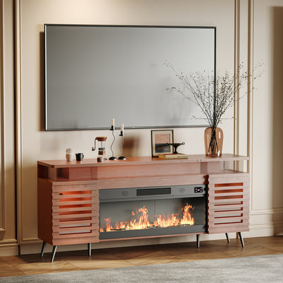 GRACE Fully Assembled 71" TV Stand with Electric Fireplace