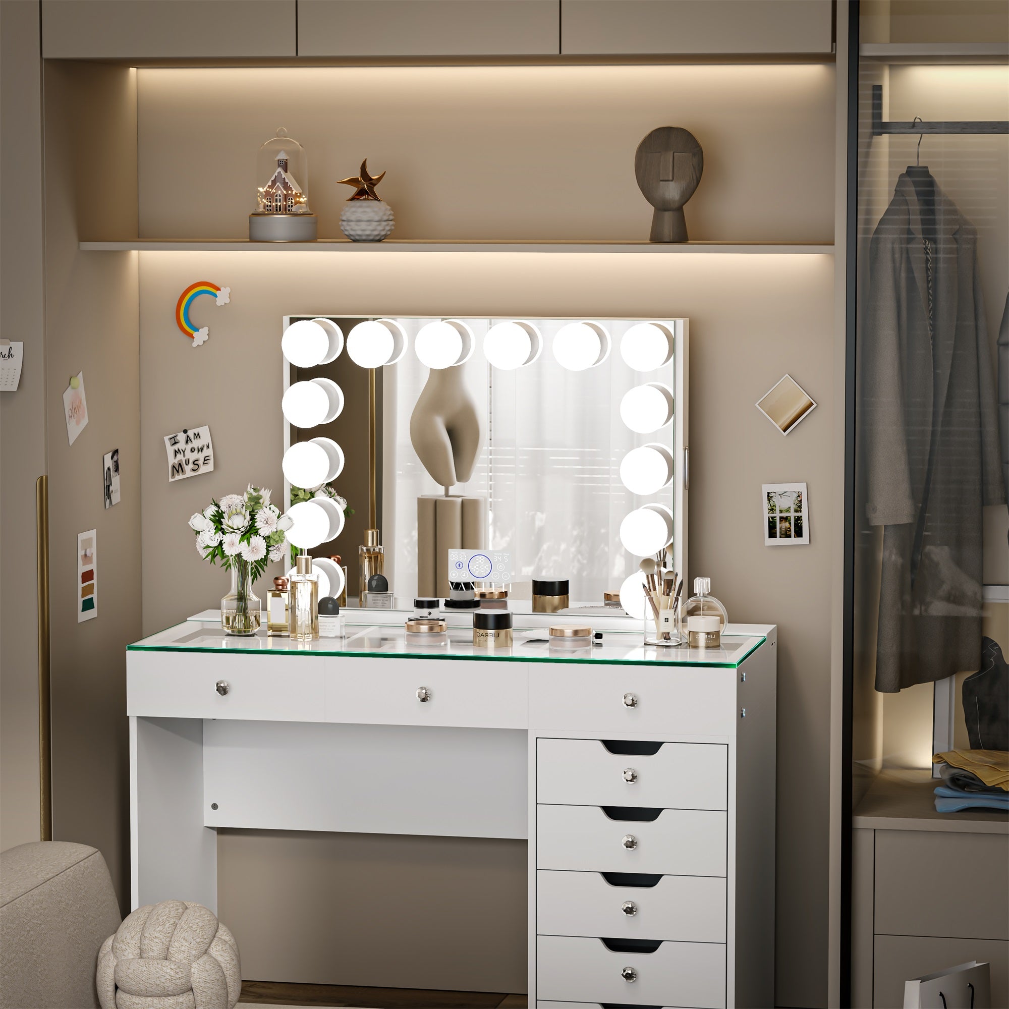 Marilyn Hollywood Vanity Mirror Pro with Jewelry Organizer