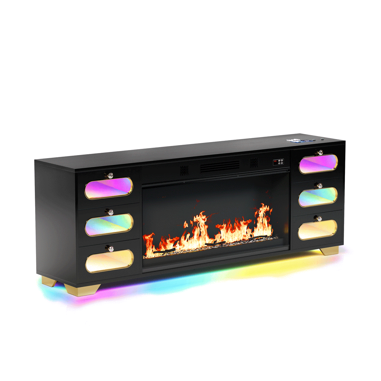 SOFIA Fully Assembled 70" TV Stand Fireplace