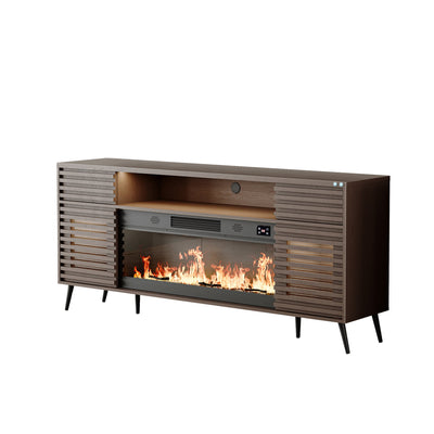SITA Fully Assembled 71" TV Stand with Electric Fireplace