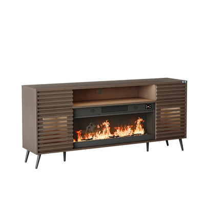 SITA Fully Assembled 71" TV Stand with Electric Fireplace