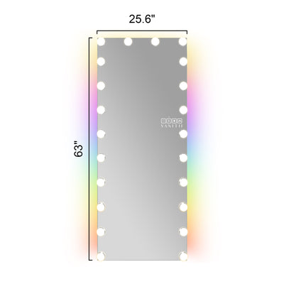 Hollywood Vanity Mirror - Full Length Vanity Mirror with Bluetooth Speaker