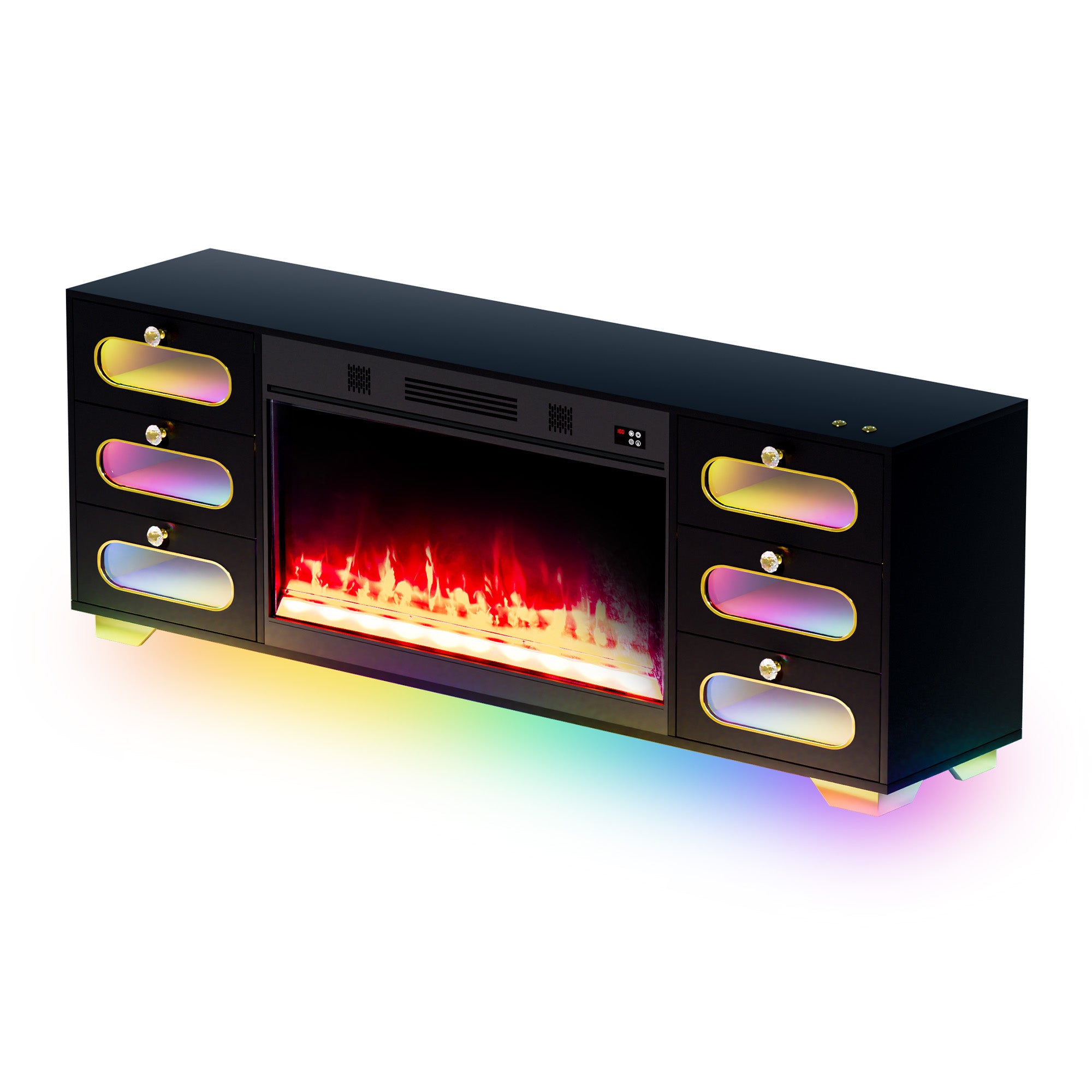 SOFIA Fully Assembled 70" TV Stand Fireplace