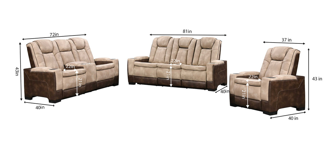 1+2+3-Seat Set