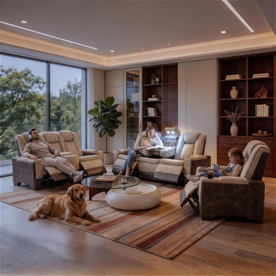 Charlie Brown Power Recliner Sofa & Loveseat & Chair