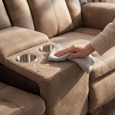 Charlie Modern Brown Power Recliner Loveseat