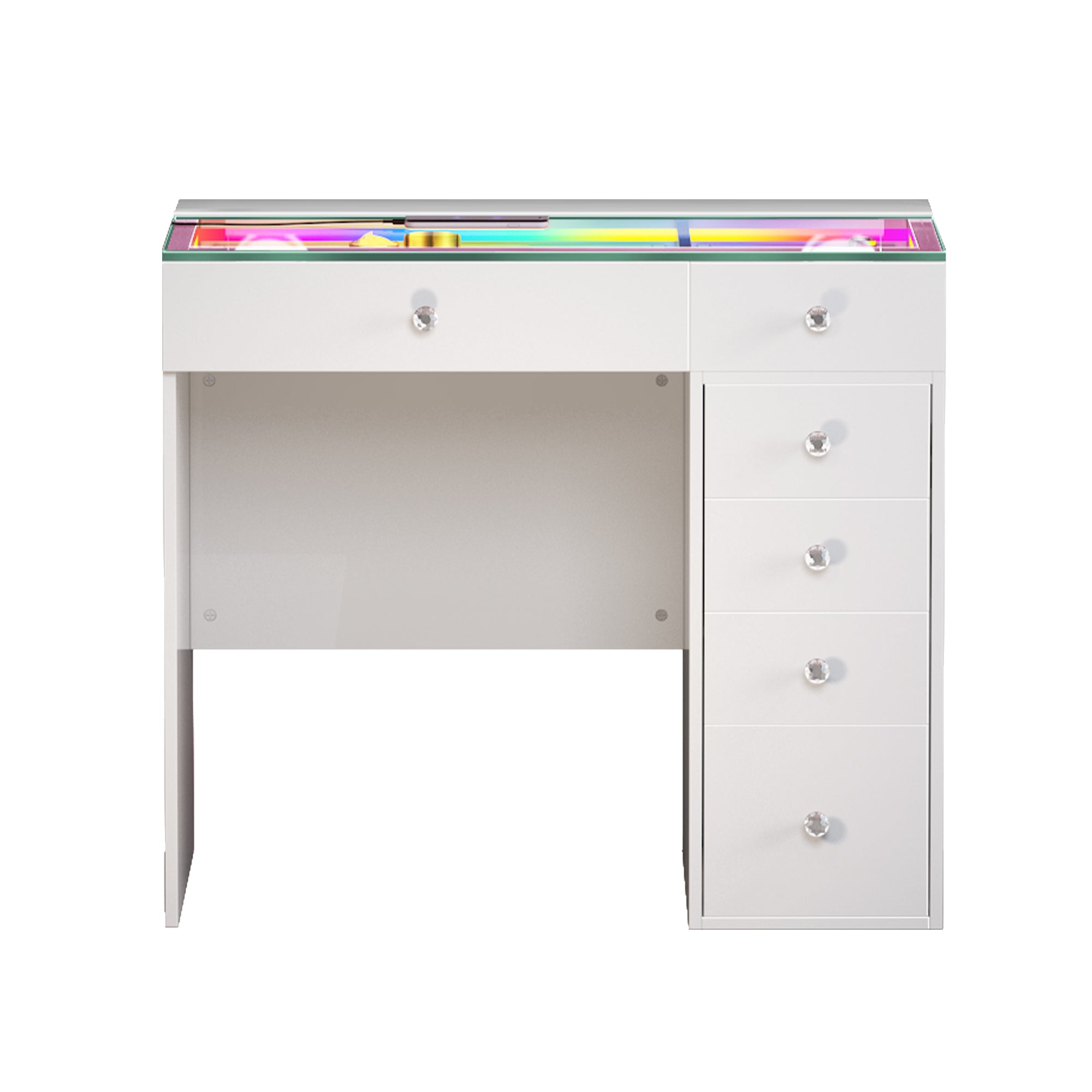 Mini Diana Vanity Desk- 6 Storage Drawers