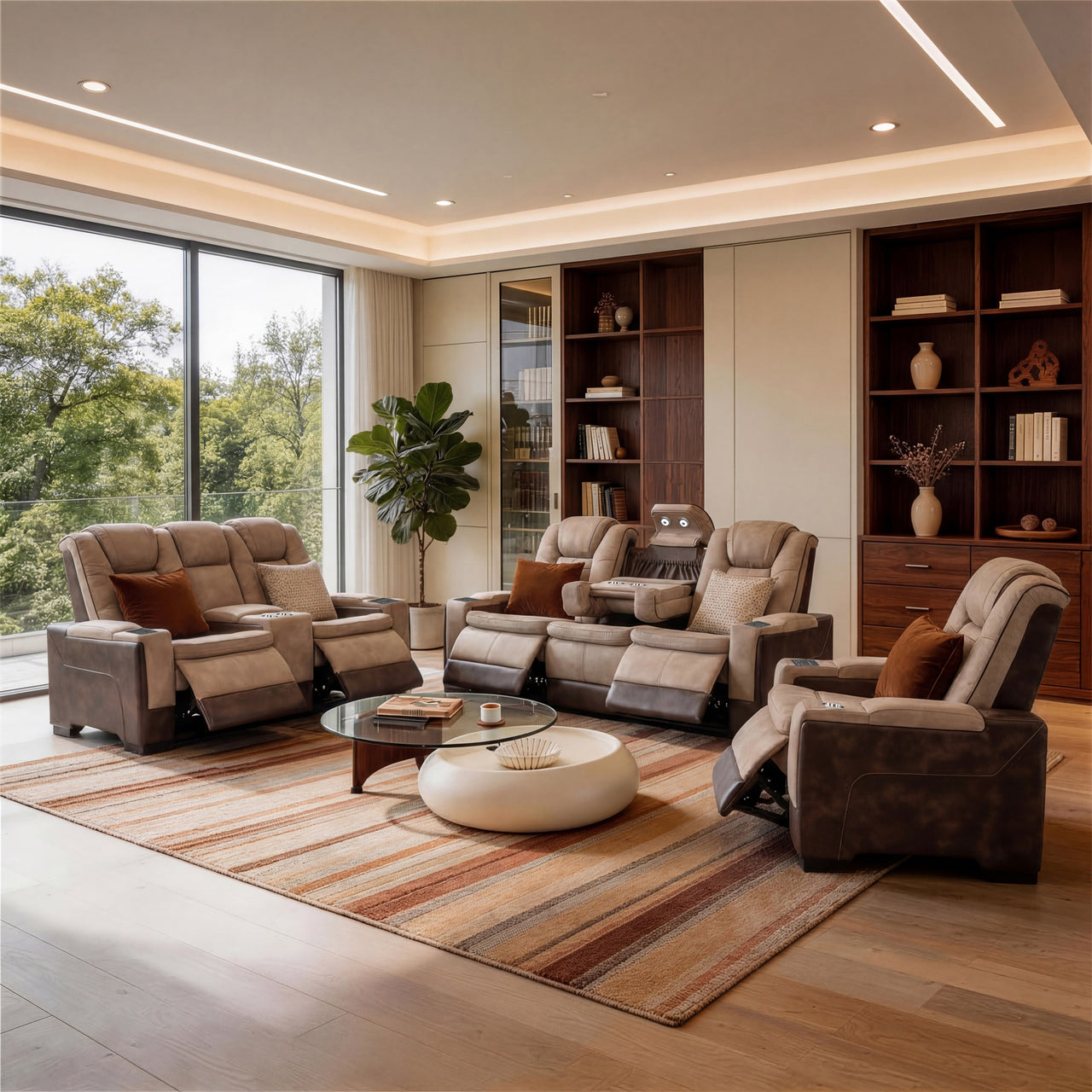 Charlie Brown Power Recliner Sofa & Loveseat & Chair