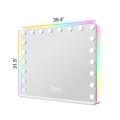 Mary Hollywood Vanity Mirror with RGB and Bluetooth Speaker