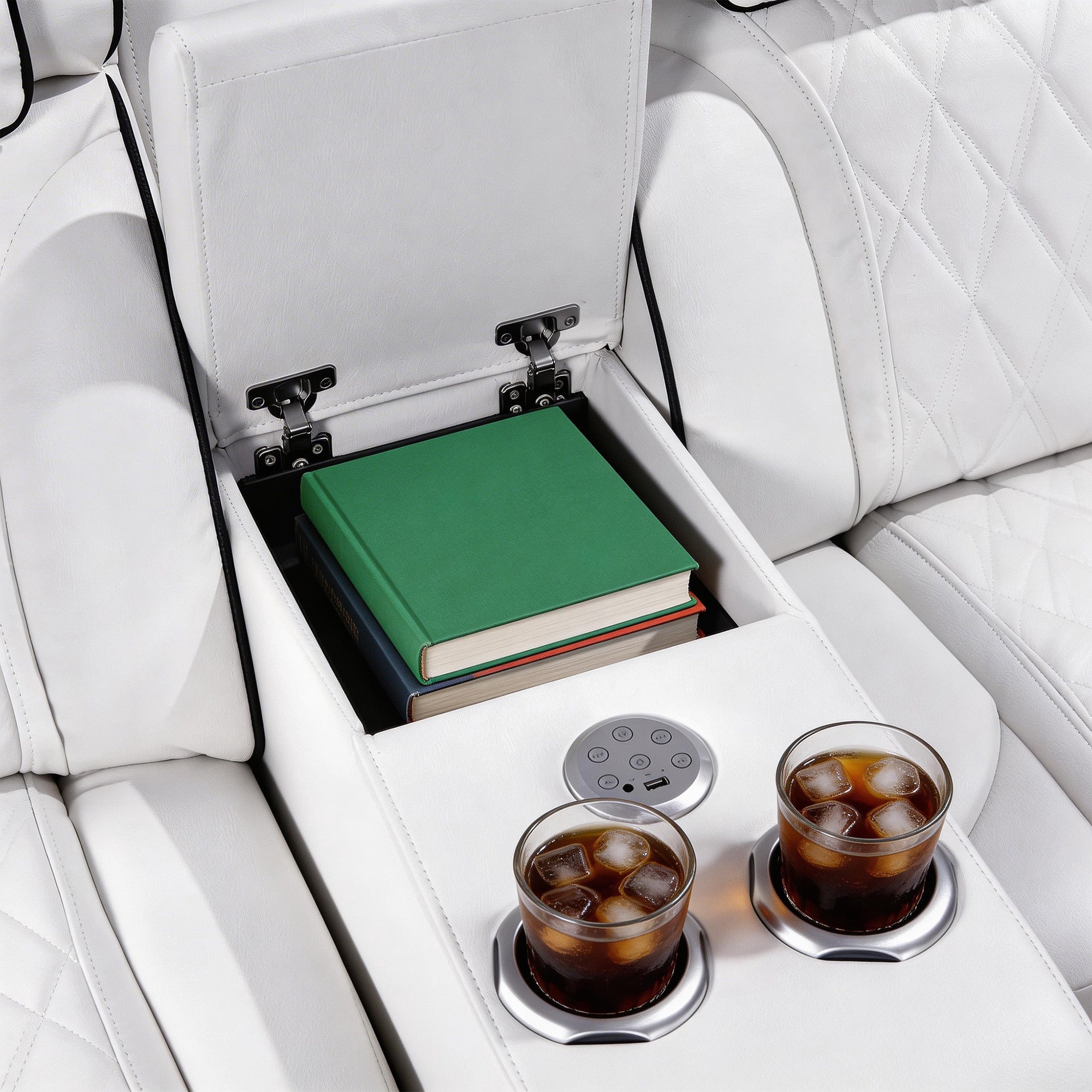 Jessie White Power Recliner 3-seater Sofa