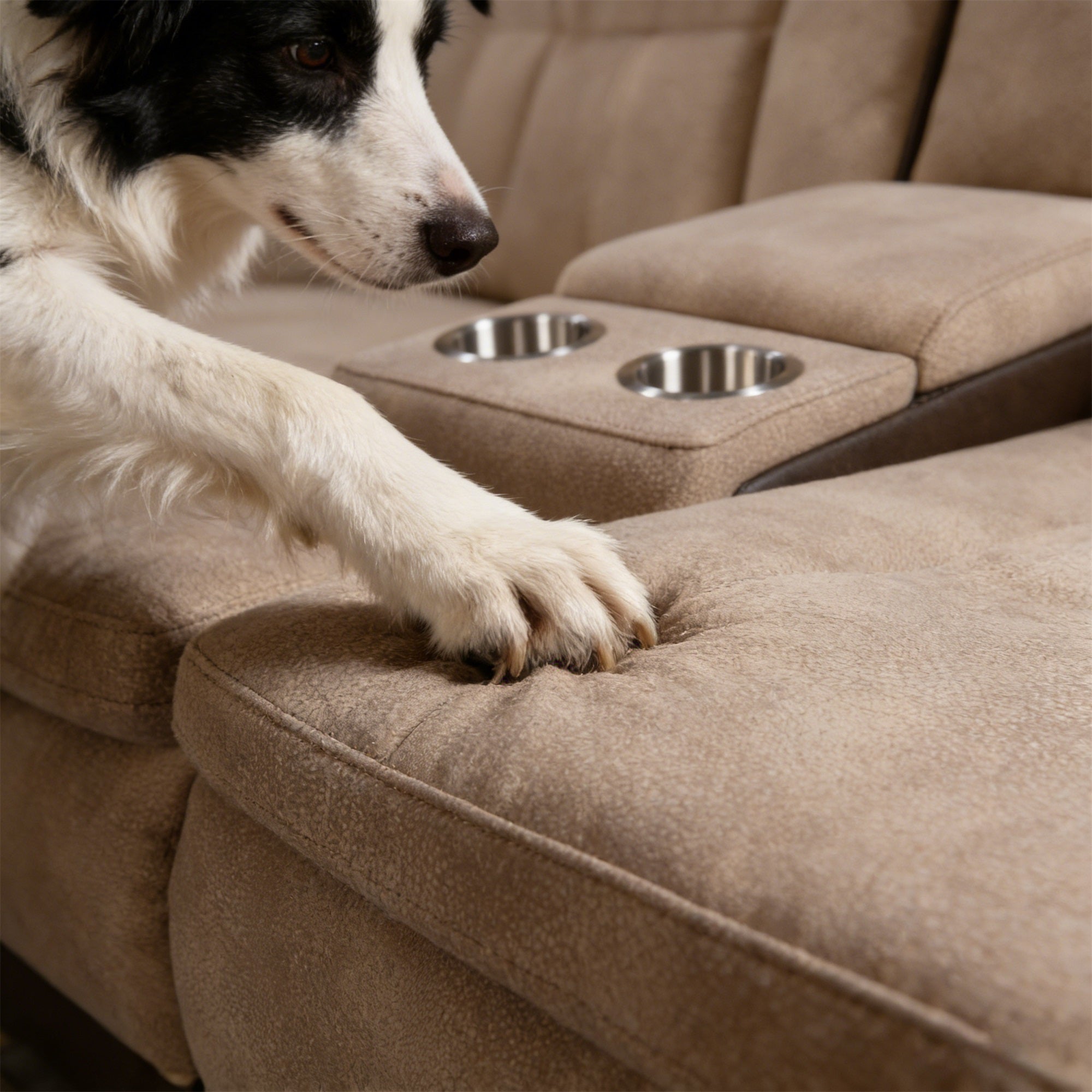 Charlie Modern Brown Power Recliner Loveseat