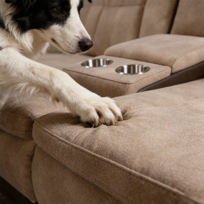 Charlie Modern Brown Power Recliner Loveseat