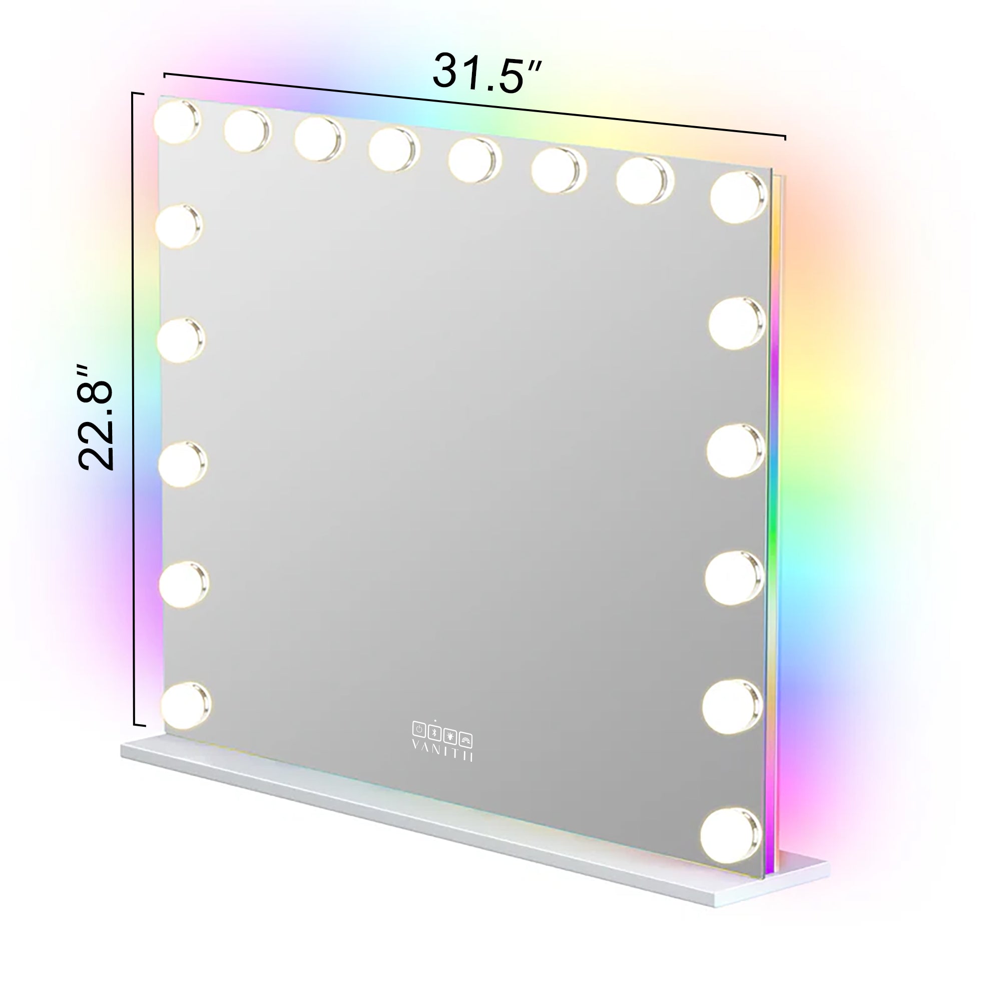 Mary Hollywood Vanity Mirror with RGB and Bluetooth Speaker
