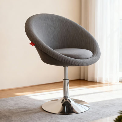 Bella swivel corduroy vanity chair in modern bedroom makeup station setup