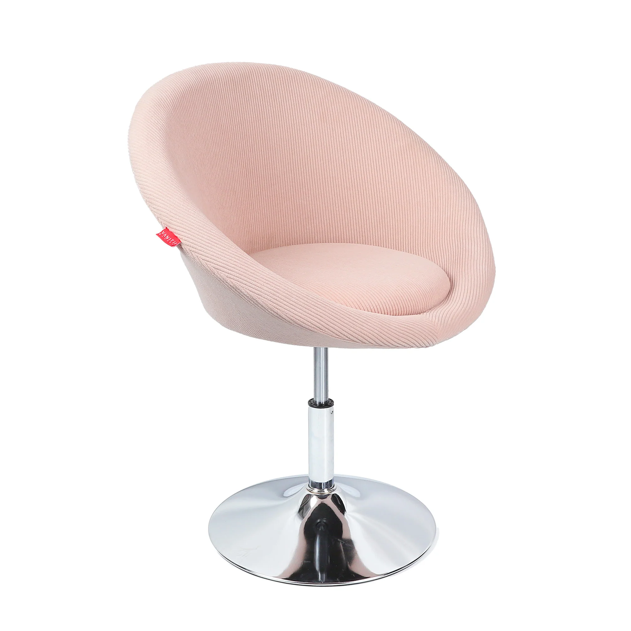 Swivel motion of Bella vanity chair 360-degree rotation for dressing table comfort