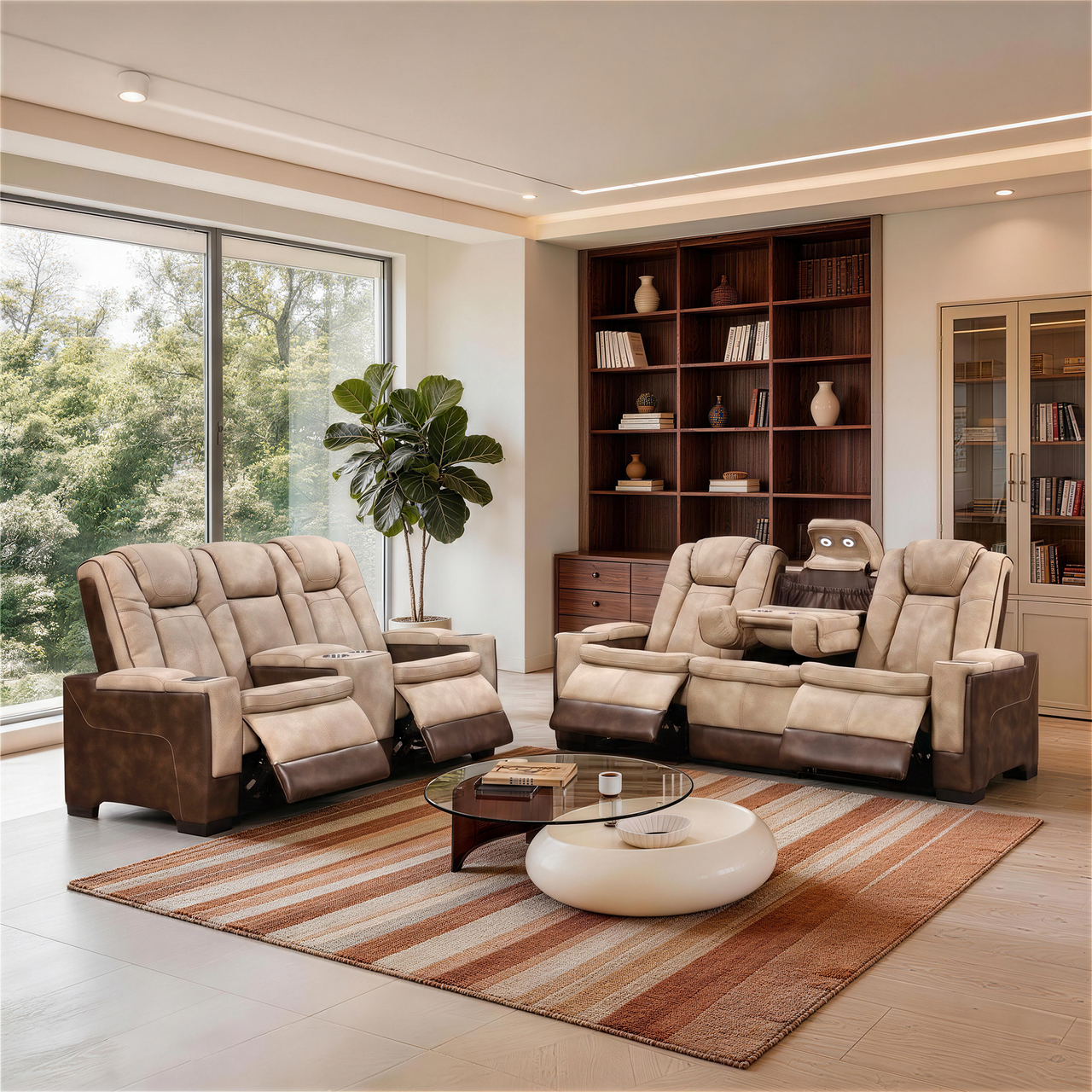 Charlie Brown Power Recliner Sofa Set