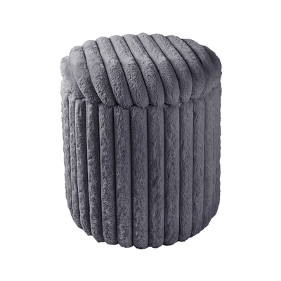Rabbit Fur Storage Stool