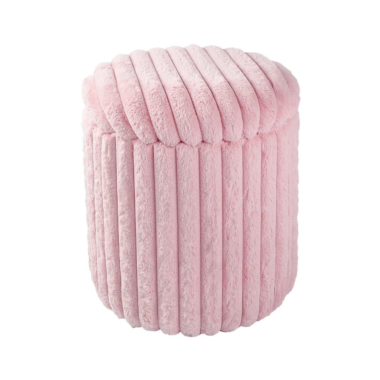 Rabbit Fur Storage Stool