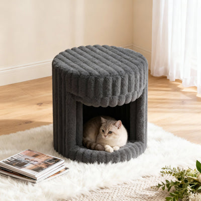 Super Soft Rabbit Hair Cat Bed