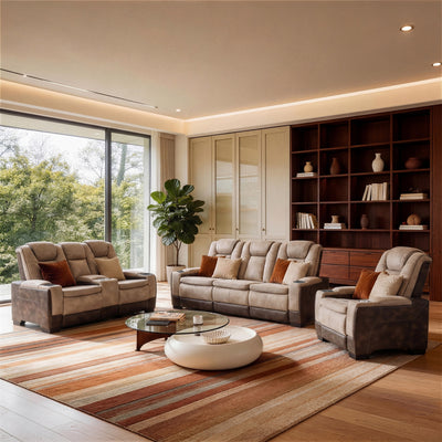 Charlie Brown Power Recliner Sofa & Loveseat & Chair