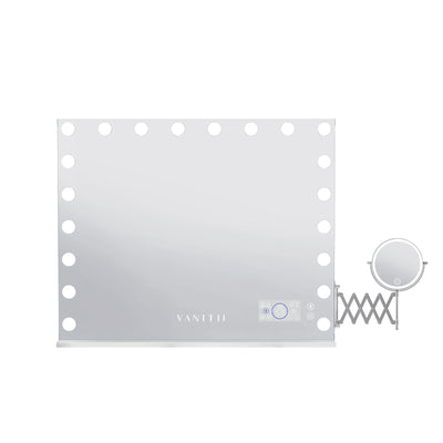 Hollywood 20 Bulbs Light Mirror with Bluetooth Speaker