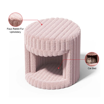 Super Soft Rabbit Hair Cat Bed
