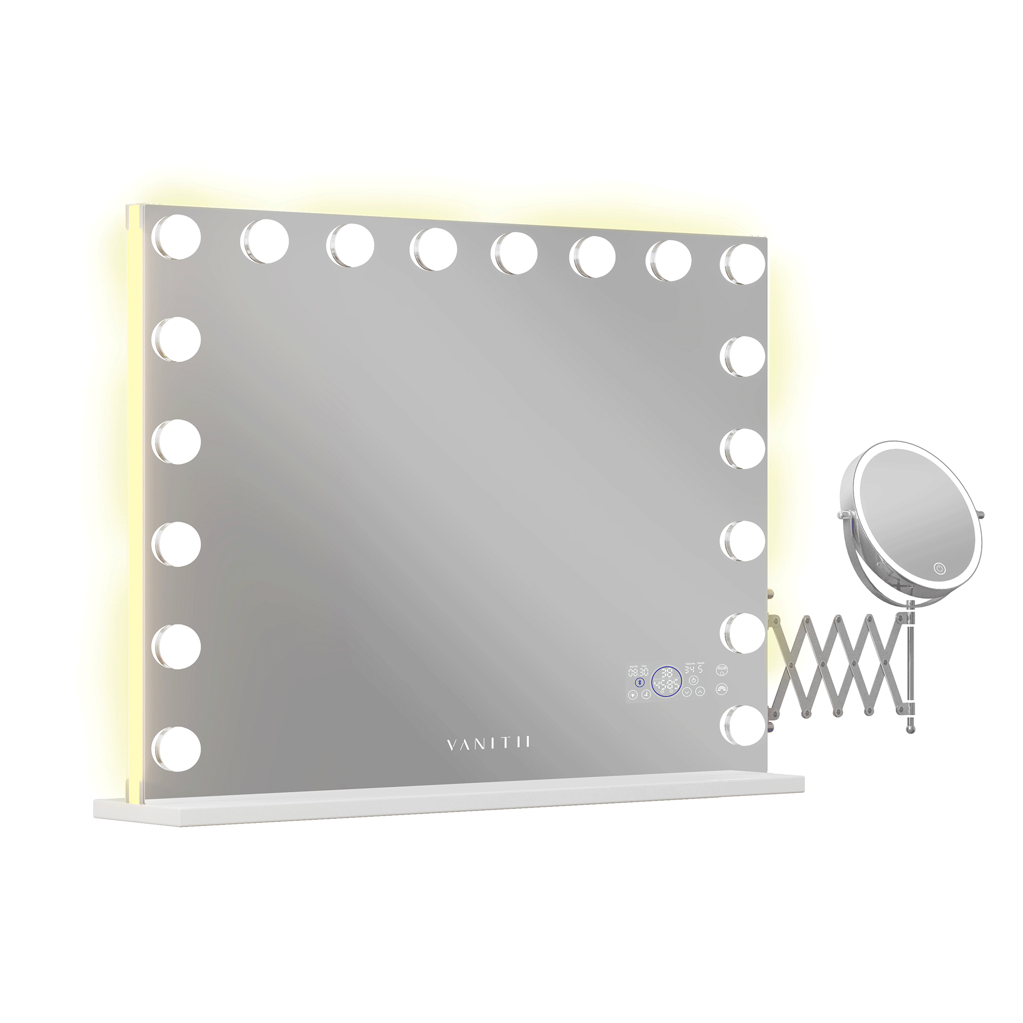 Hollywood 18 Bulbs Vanity Mirror with RGB Lighting