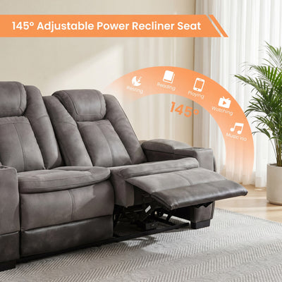 Charlie Gray Power Recliner Sofa & Loveseat & Chair