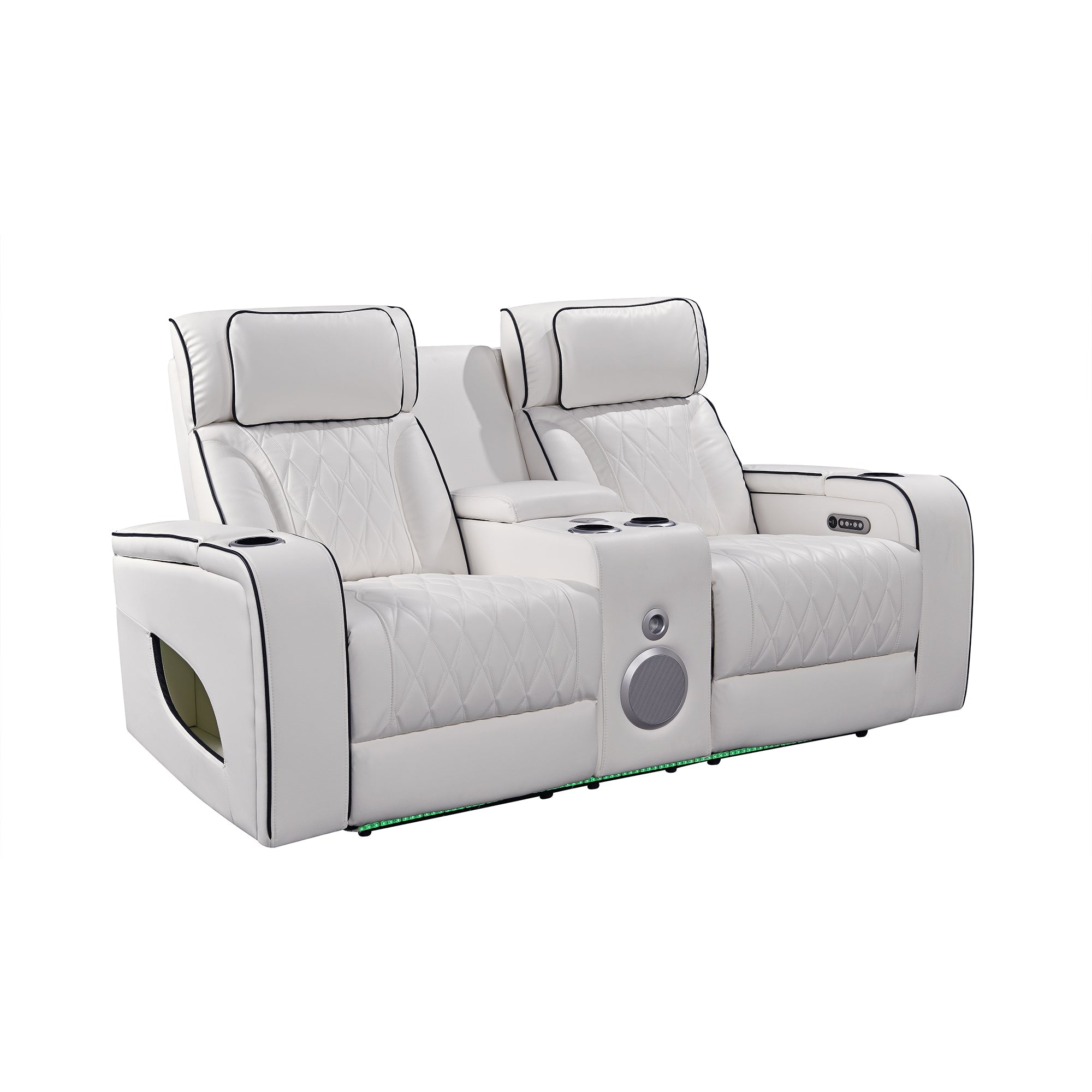 Jessie White Power Recliner 3-seater Sofa