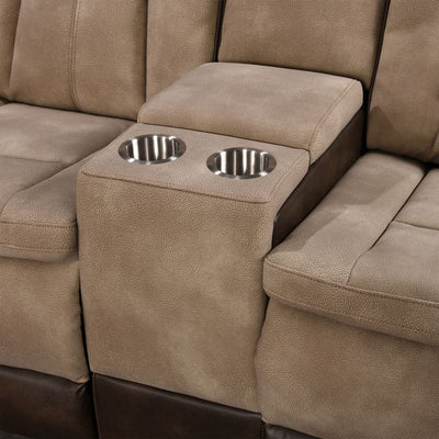 Charlie Modern Brown Power Recliner Loveseat
