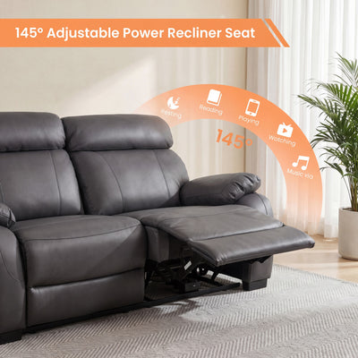 Harry Gray Power Recliner Sofa Set