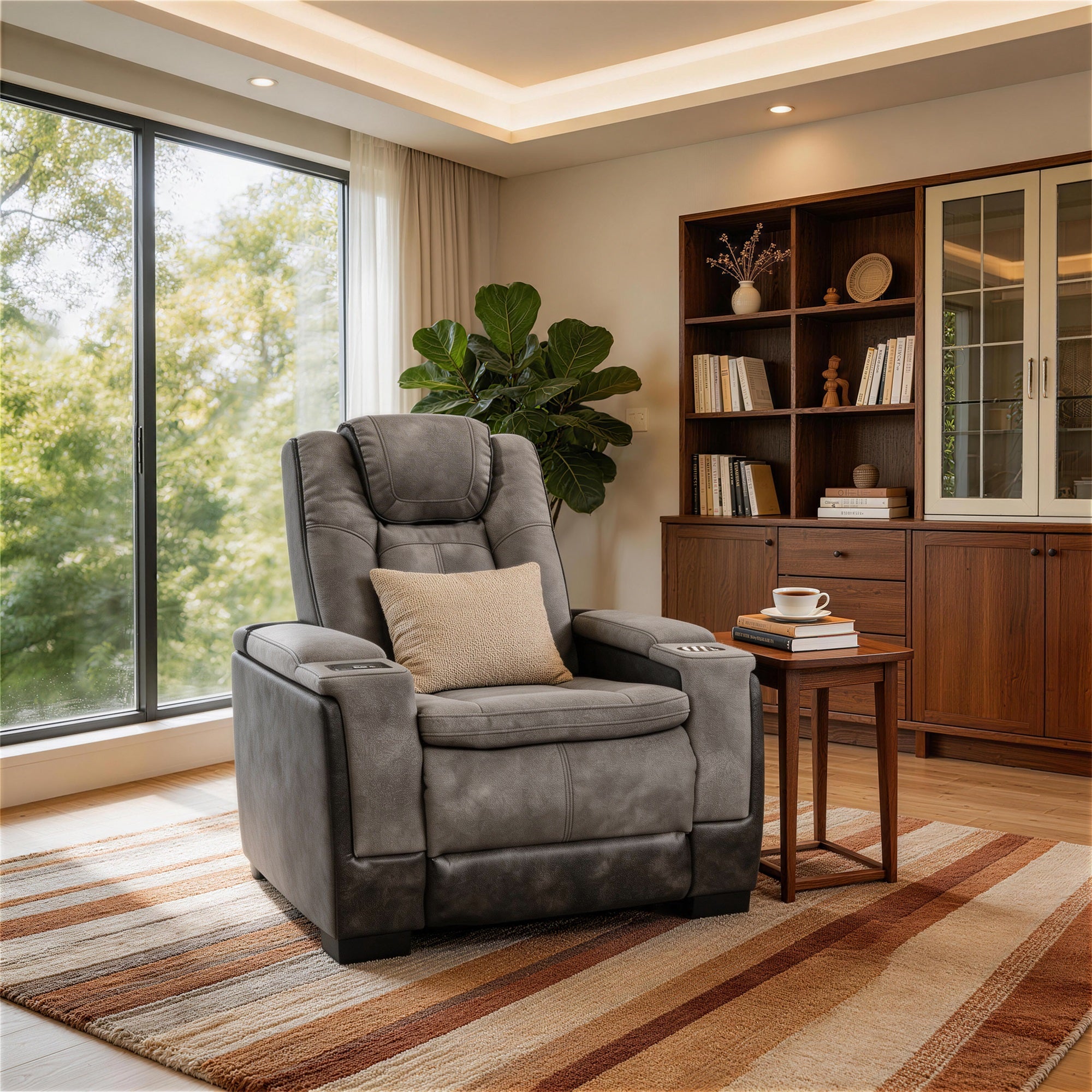 Charlie Gray Power Recliner