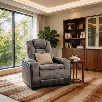 Charlie Gray Power Recliner