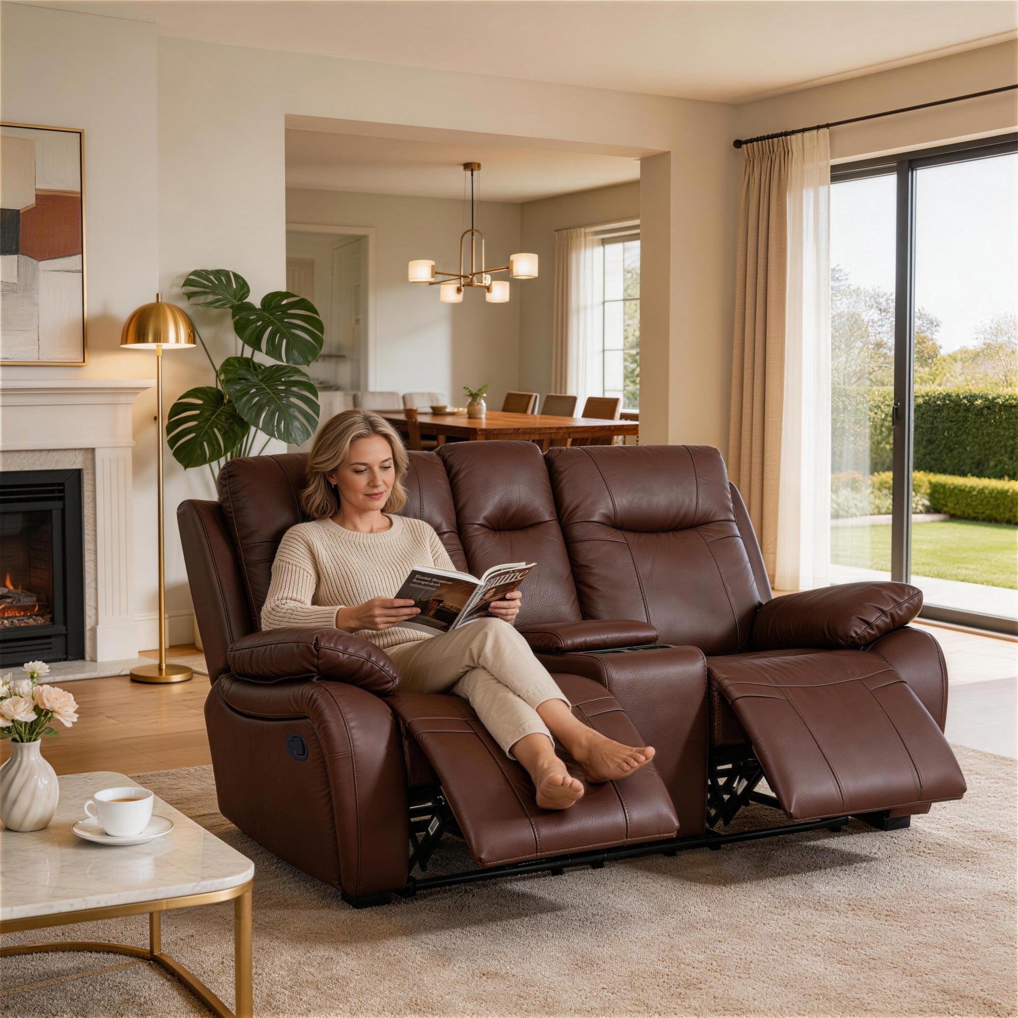 Evian Manual Recliner Loveseat