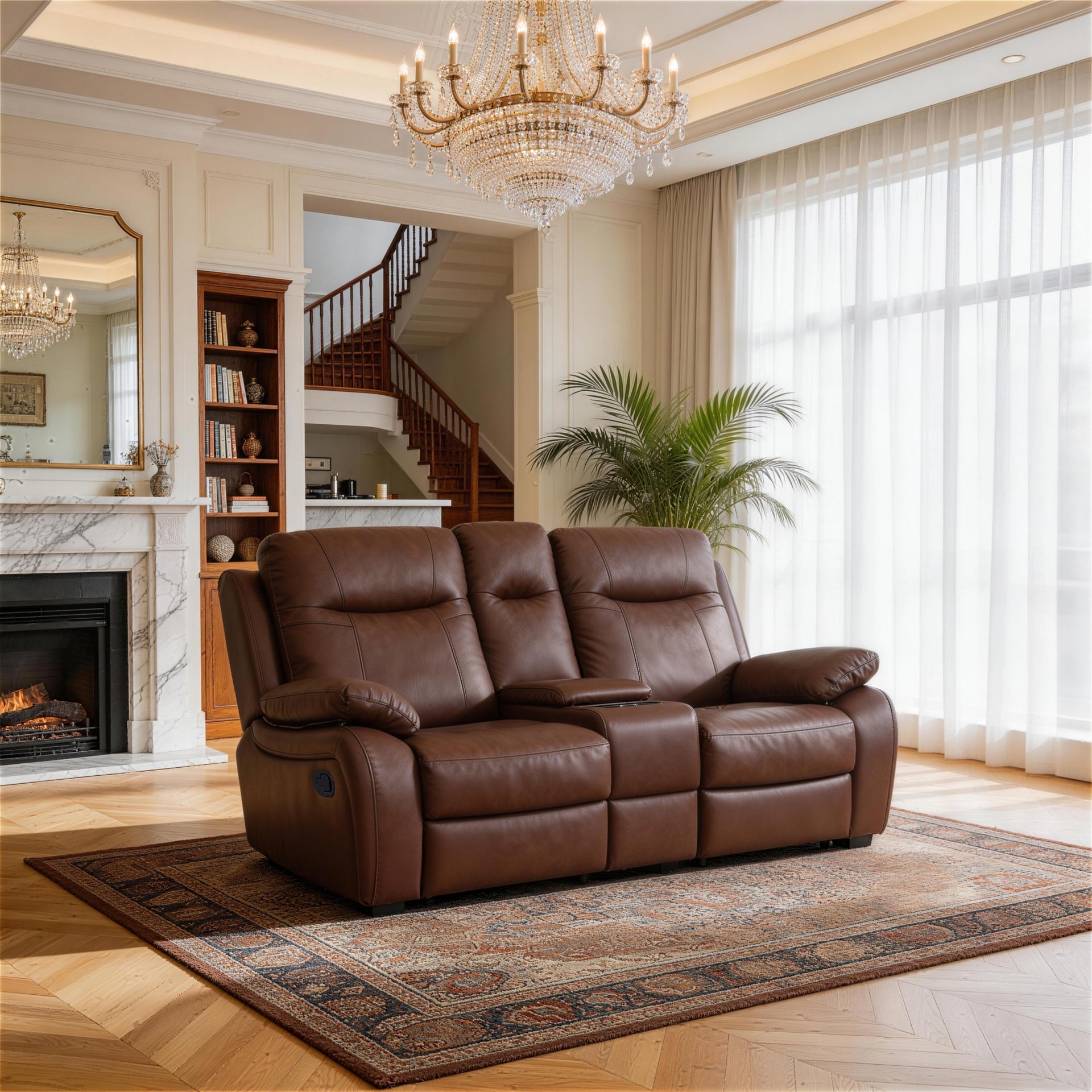 Evian Manual Recliner Loveseat