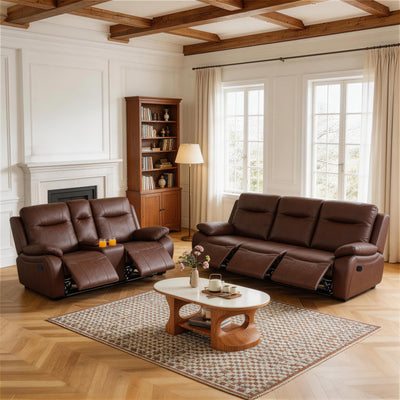 Evian Manual Recliner Sofa & Loveseat