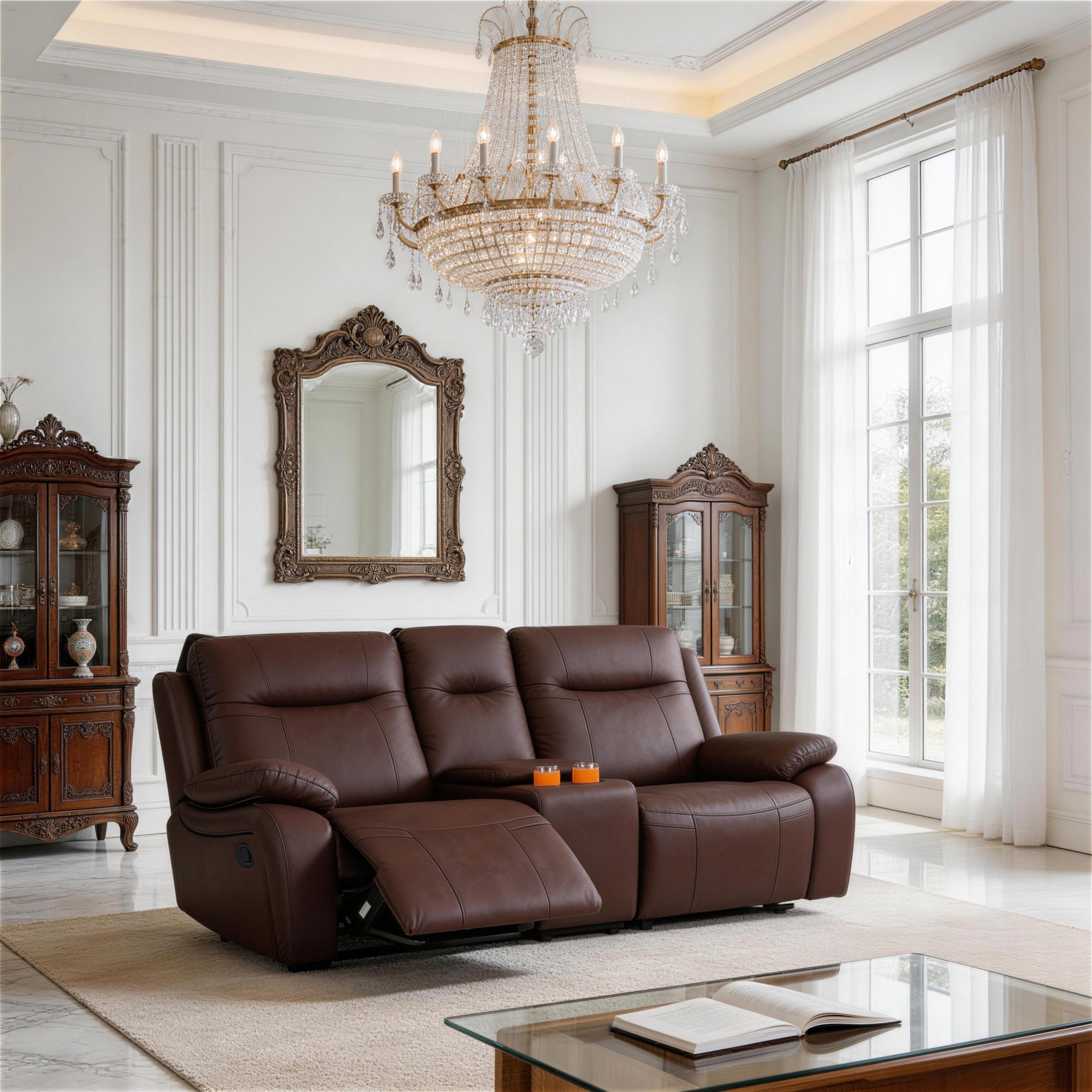 Evian Manual Recliner Loveseat